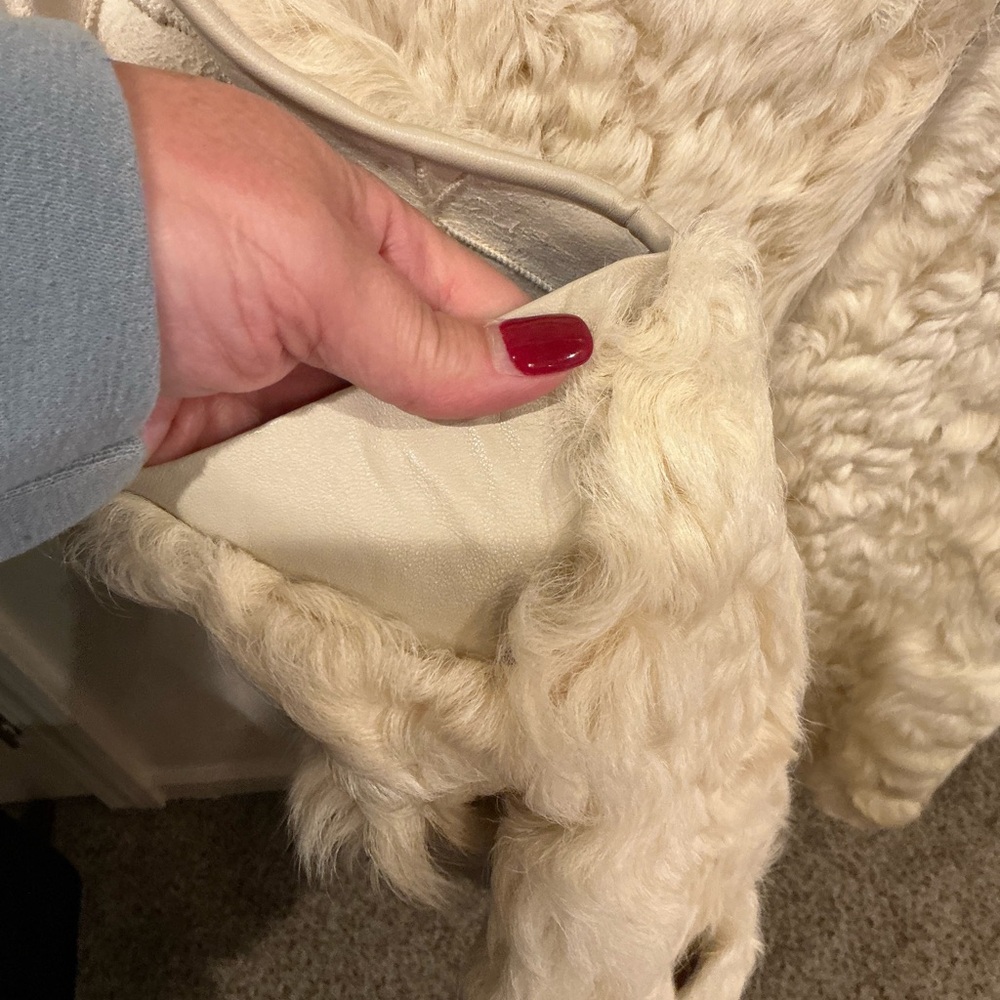 Isabel Marant Cream Sheep Fur Vest - Picture 4 of 8